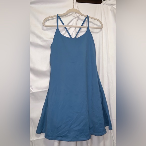 Everyday Cloudful™ Fabric Backless 2-in-1 Flare Workout Dress-Wannabe - Picture 5 of 8